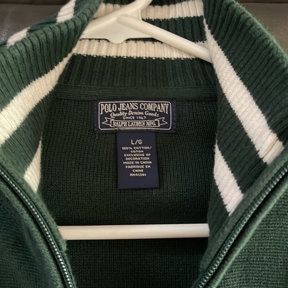 Polo jeans by Ralph Lauren sweater size L mint - Picture 2 of 3